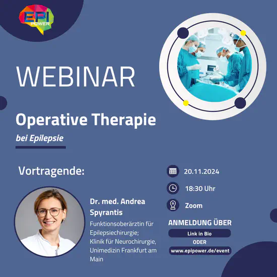 Webinar: Operative Therapie bei Epilepsie